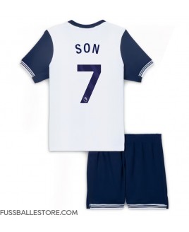 Günstige Tottenham Hotspur Son Heung-min #7 Heimtrikotsatz Kinder 2024-25 Kurzarm (+ Kurze Hosen)